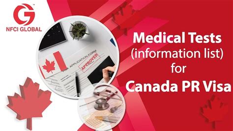 canada medical test list